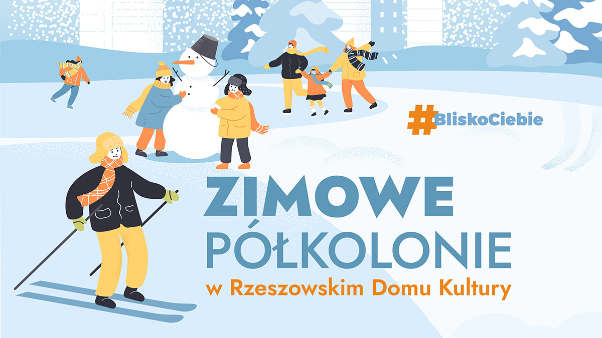 grafika zimowe kolonie w Rzeszowskim Domu Kultury